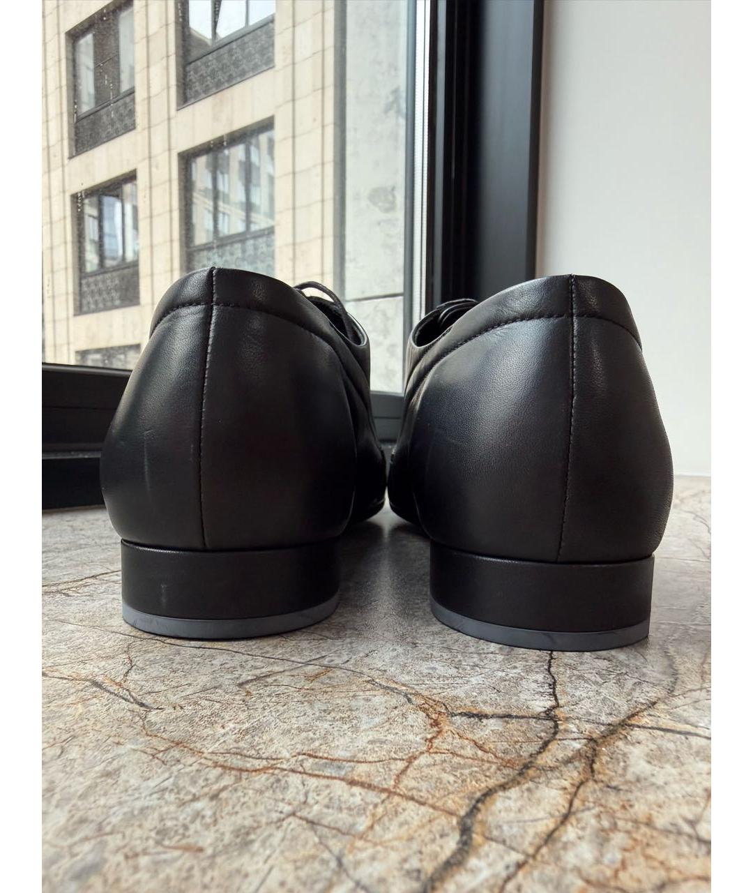 CHANEL Черные туфли из лакированной кожи, фото 4