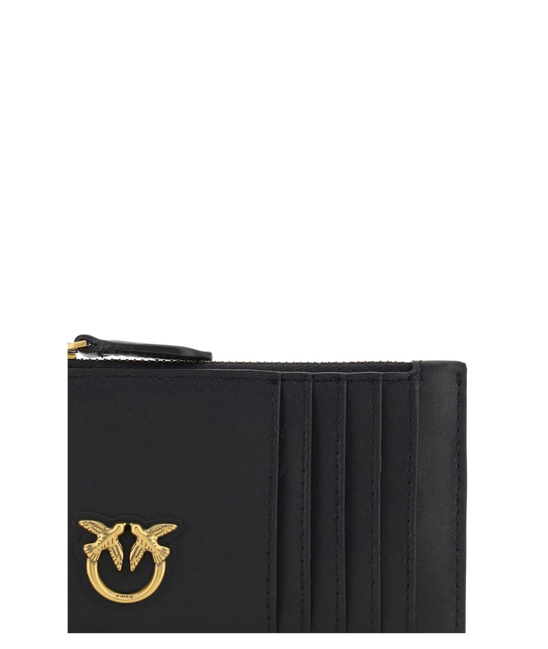PINKO Черный кожаный кошелек, фото 3