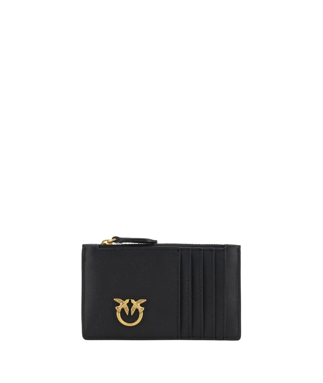 PINKO Черный кожаный кошелек, фото 1