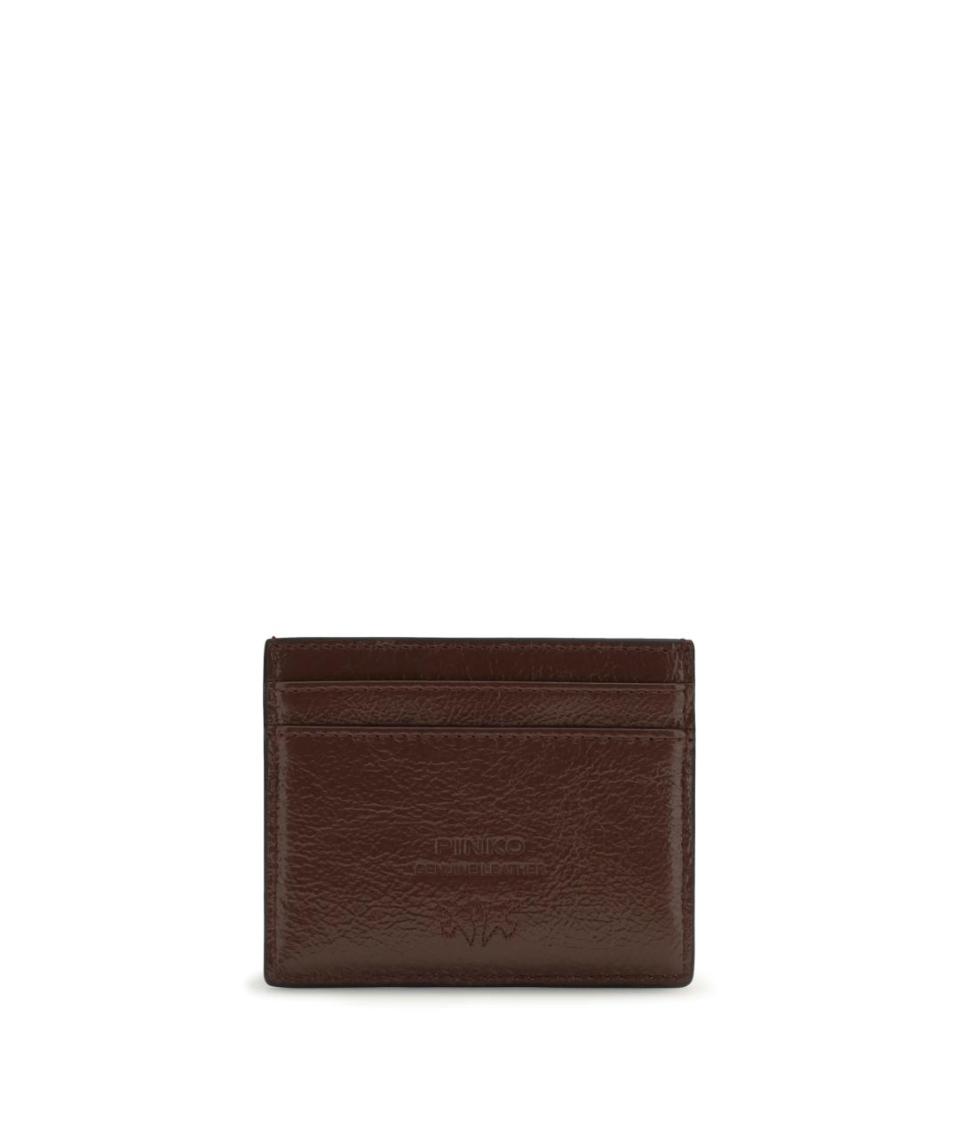 PINKO Бордовый кожаный кардхолдер, фото 2