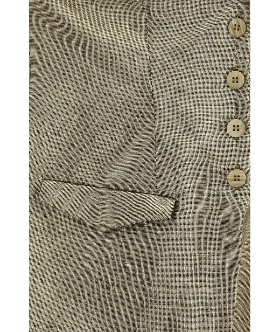 FORTE FORTE Золотая хлопковая майка, фото 3