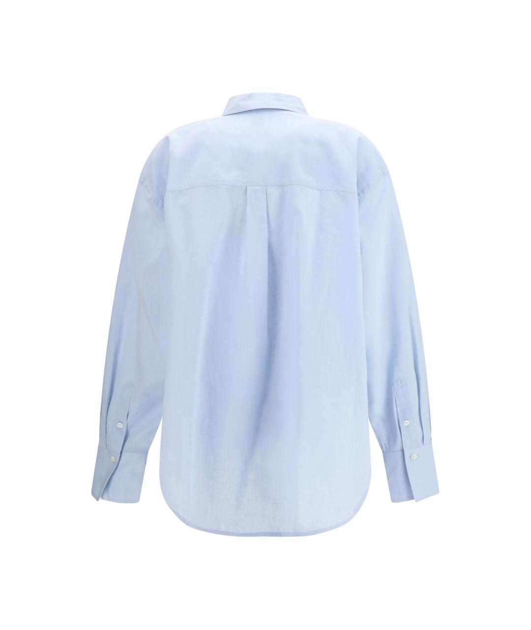 TOTEME Голубая хлопковая рубашка, фото 2