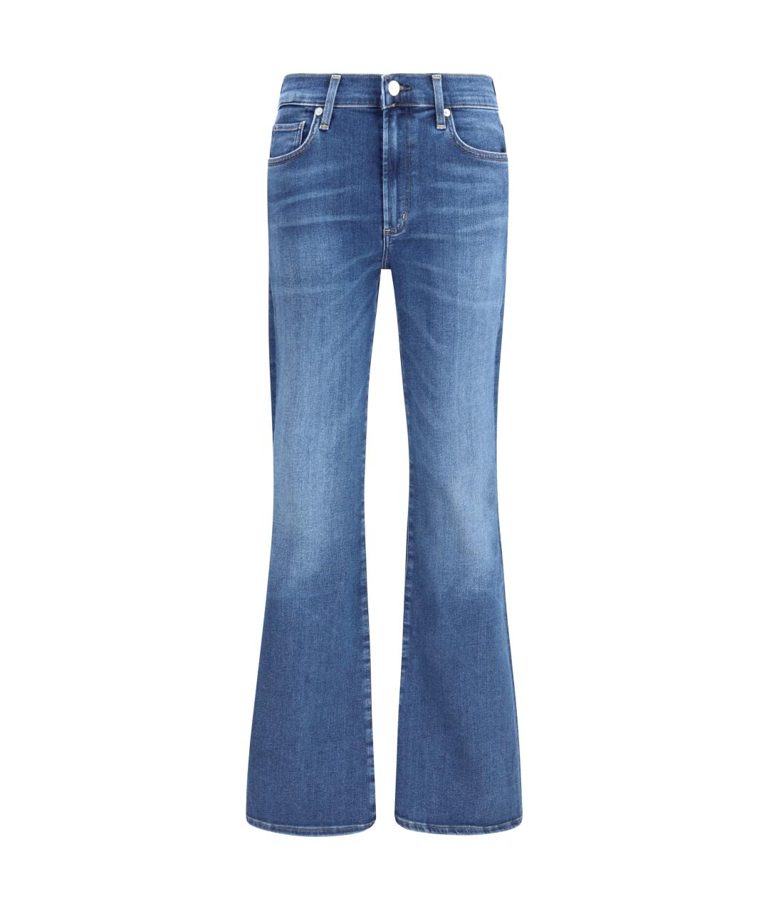 Citizien Of Humanity Синие хлопко-лиоцелловые джинсы клеш, фото 1