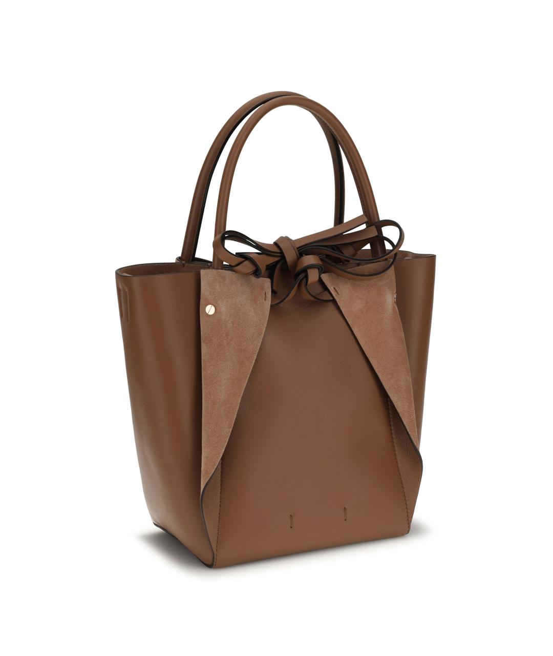 GABRIELA HEARST Коричневая кожаная сумка тоут, фото 2