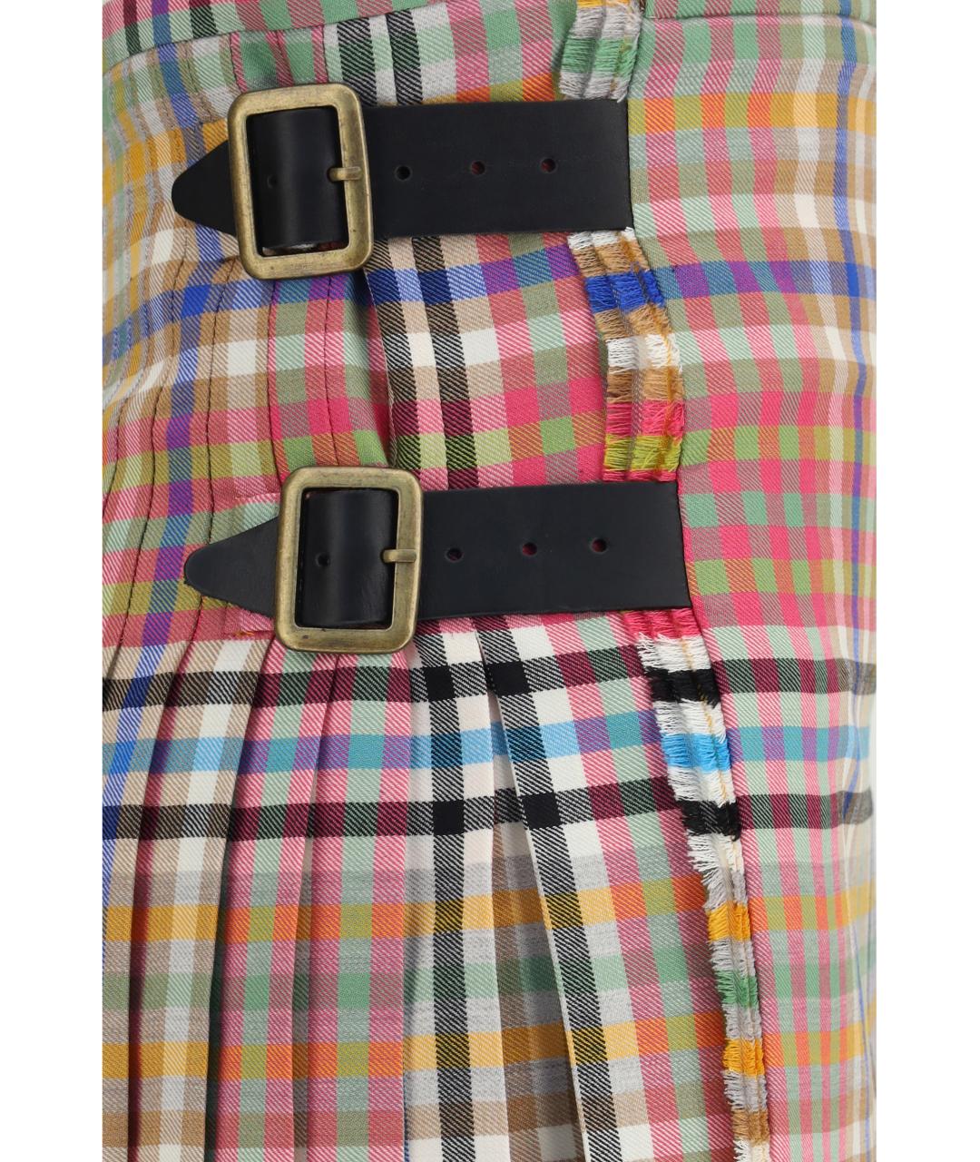 VIVIENNE WESTWOOD Мульти шерстяная юбка мини, фото 3