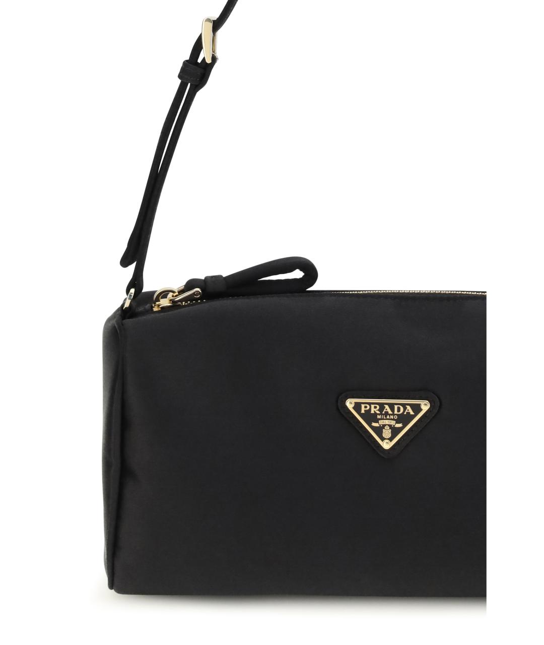 PRADA Черная тканевая сумка через плечо, фото 4