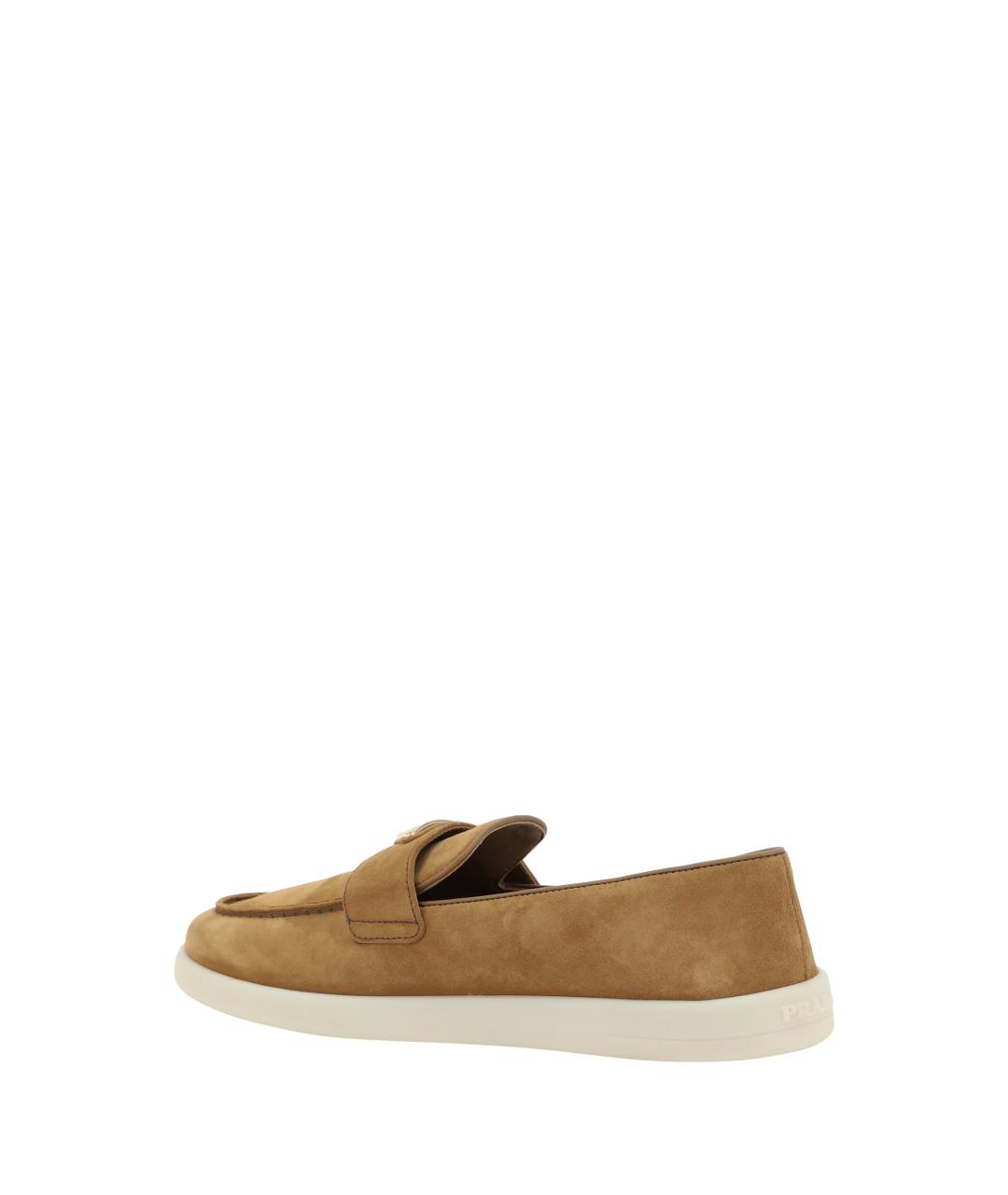 PRADA Коричневые замшевые лоферы, фото 3