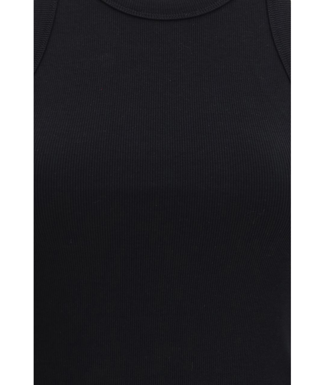 TOTEME Черная хлопковая майка, фото 3