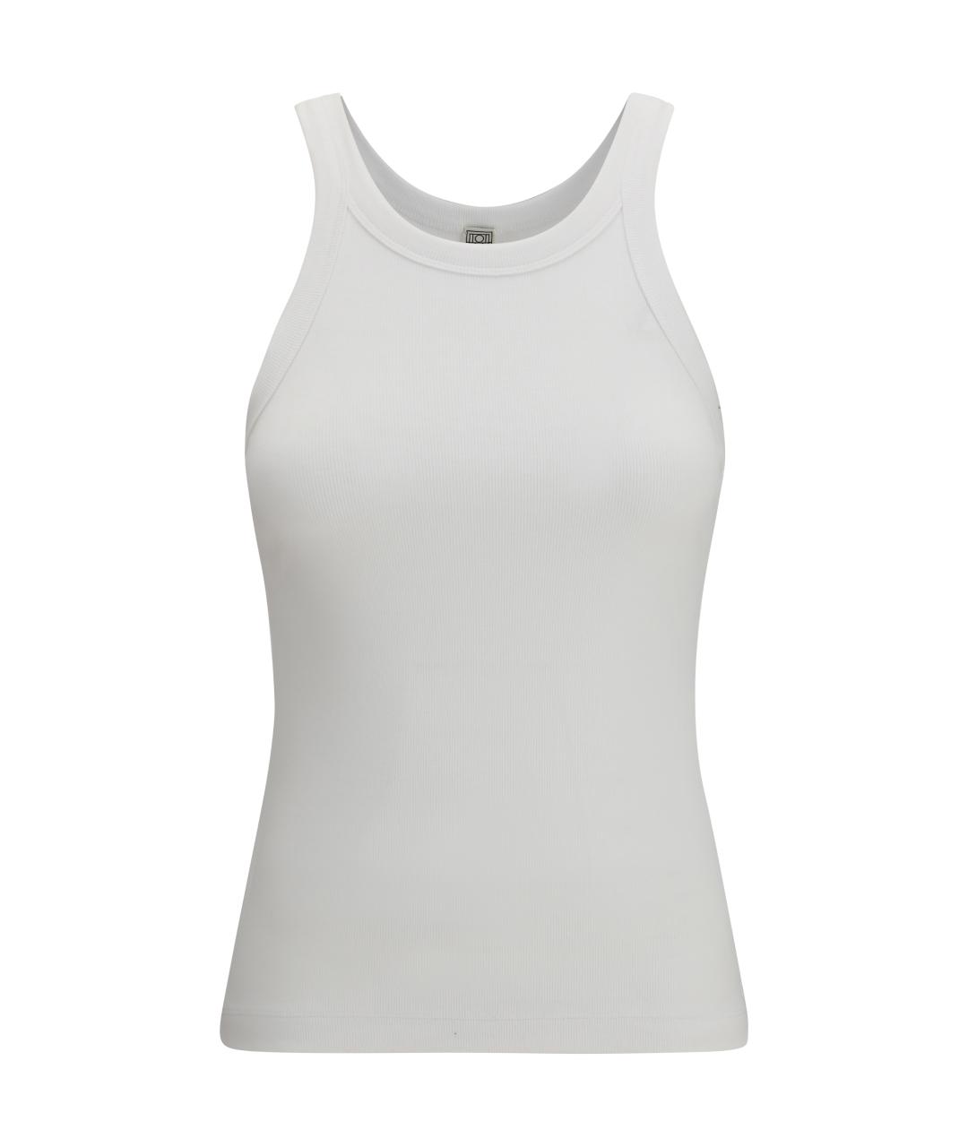 TOTEME Белая хлопковая майка, фото 1