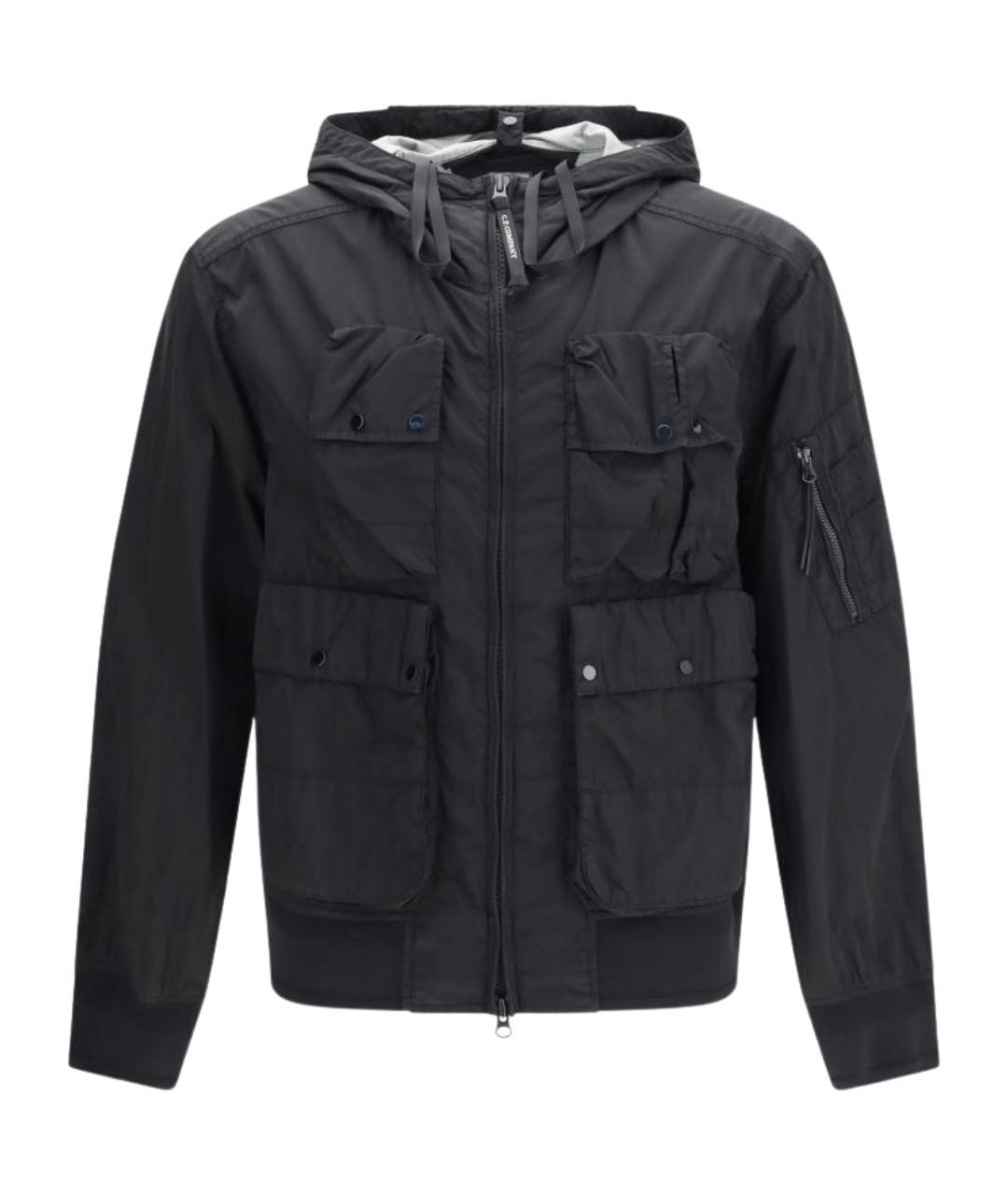 CP COMPANY Черная полиамидовая куртка, фото 1