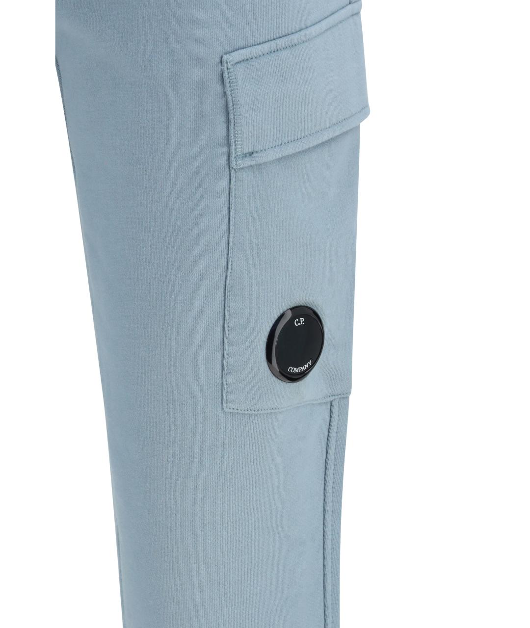 CP COMPANY Серебряные хлопковые повседневные брюки, фото 3