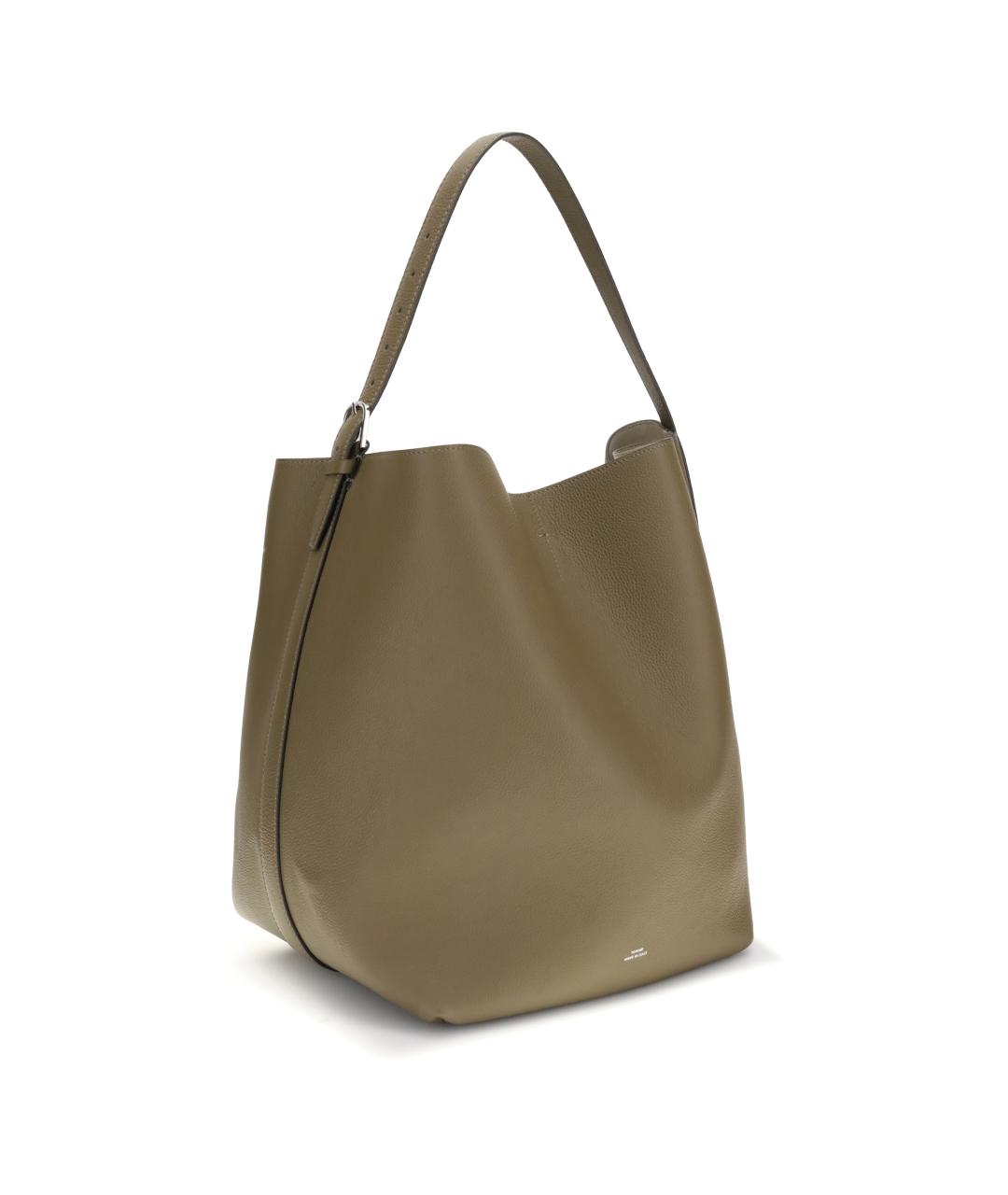 TOTEME Бежевая кожаная сумка тоут, фото 2