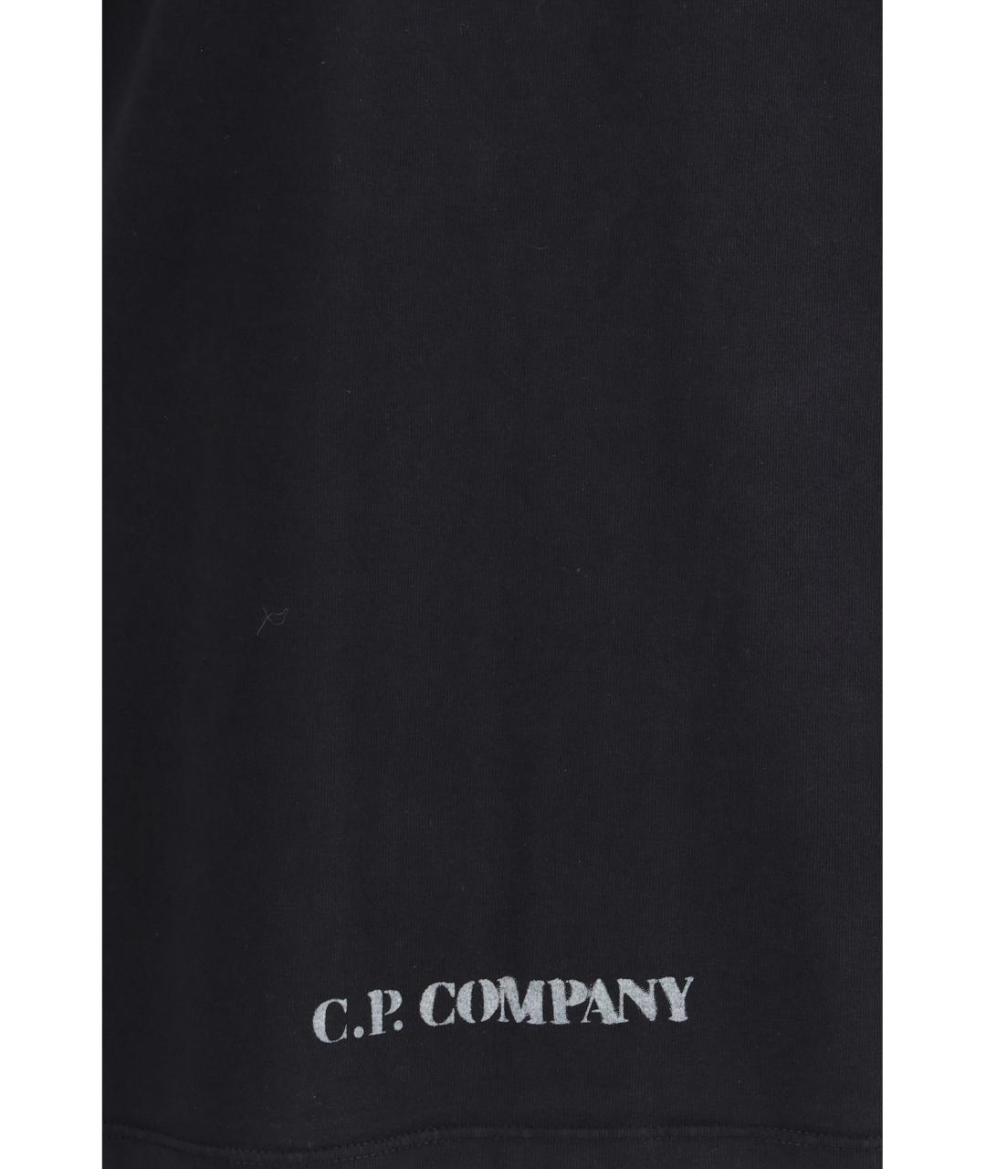 CP COMPANY Черная хлопковая футболка, фото 3
