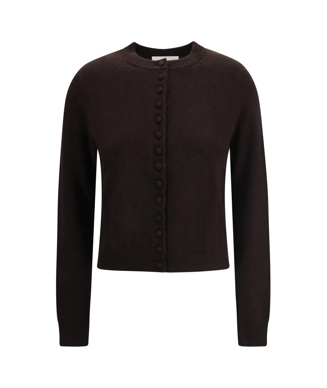 LISA YANG Коричневый кашемировый кардиган, фото 1