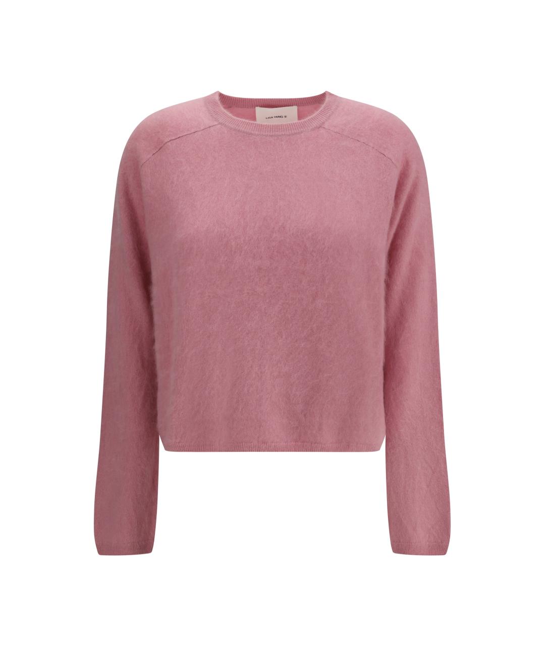 LISA YANG Розовый кашемировый джемпер / свитер, фото 1