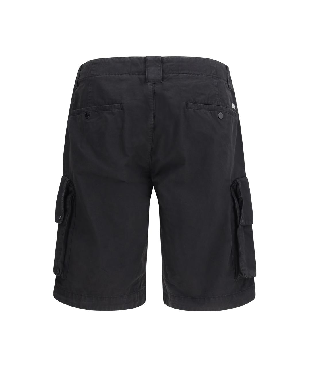 CP COMPANY Черные хлопковые шорты, фото 2