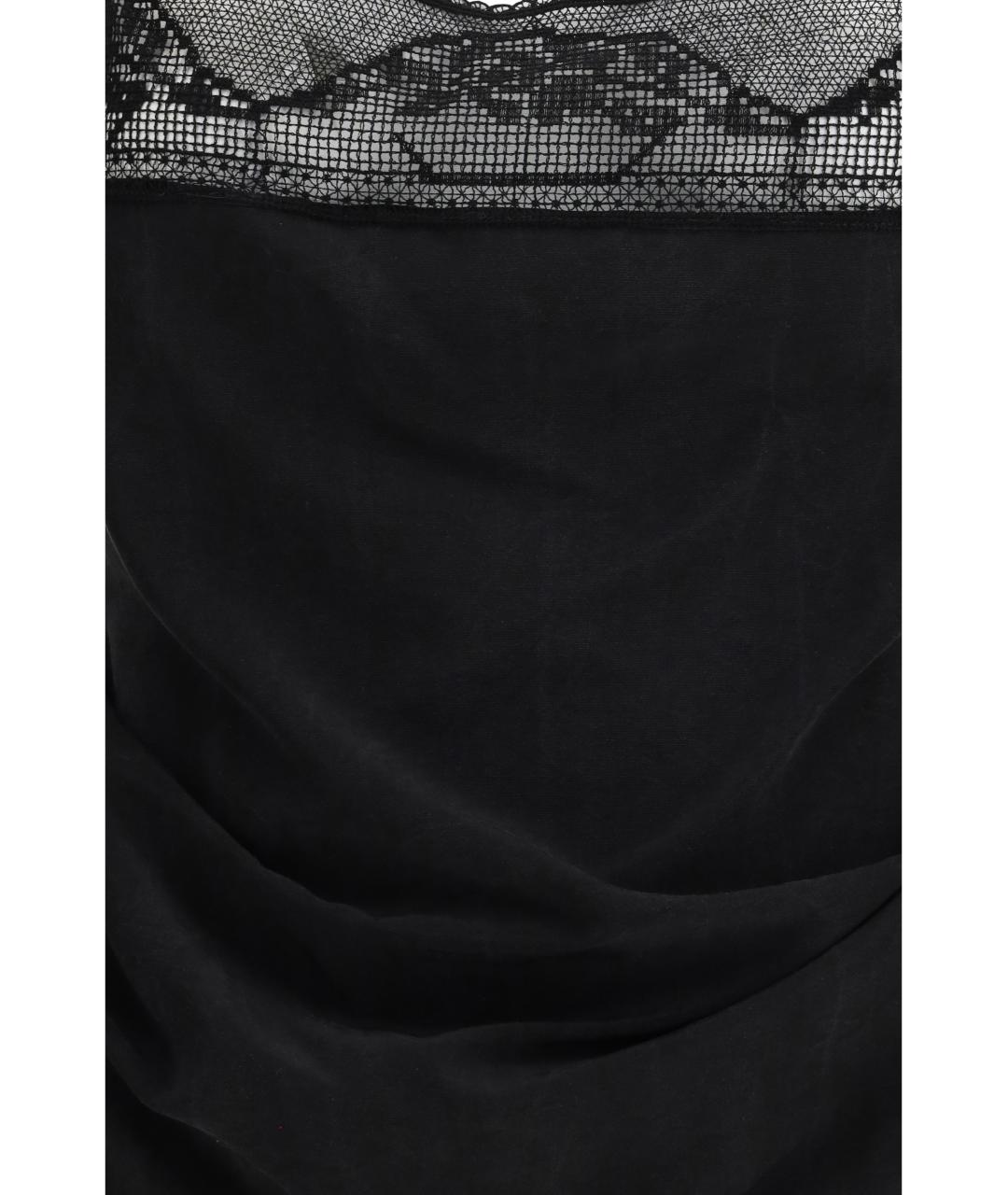 MAGDA BUTRYM Черная шелковая майка, фото 3