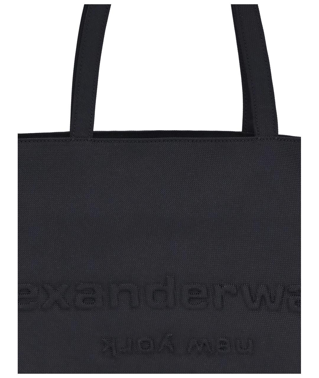 ALEXANDER WANG Черная синтетическая сумка тоут, фото 4