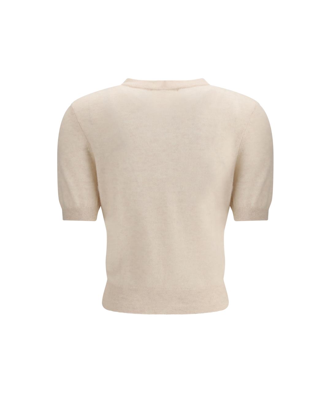 LISA YANG Бежевый кашемировый кардиган, фото 2