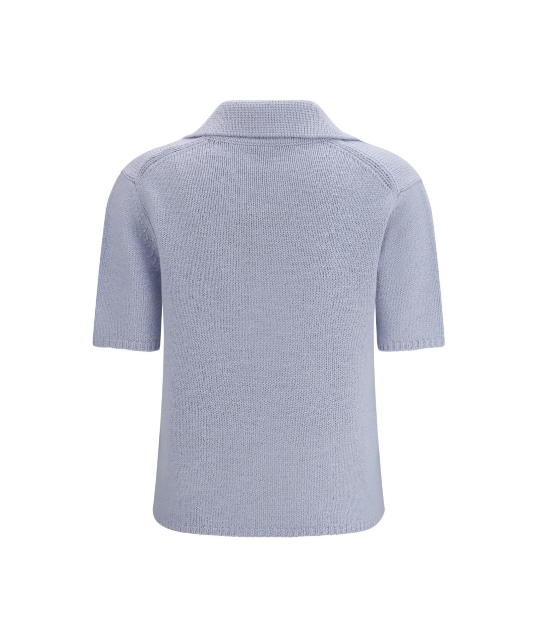 GABRIELA HEARST Голубой кашемировый джемпер / свитер, фото 2