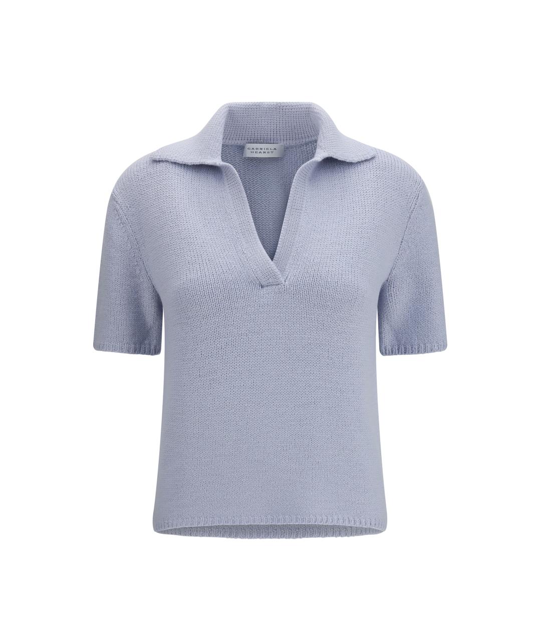 GABRIELA HEARST Голубой кашемировый джемпер / свитер, фото 1