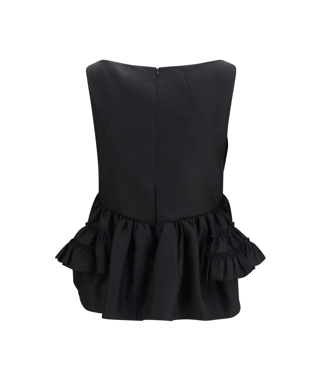 DRIES VAN NOTEN Черная хлопковая блузы, фото 2