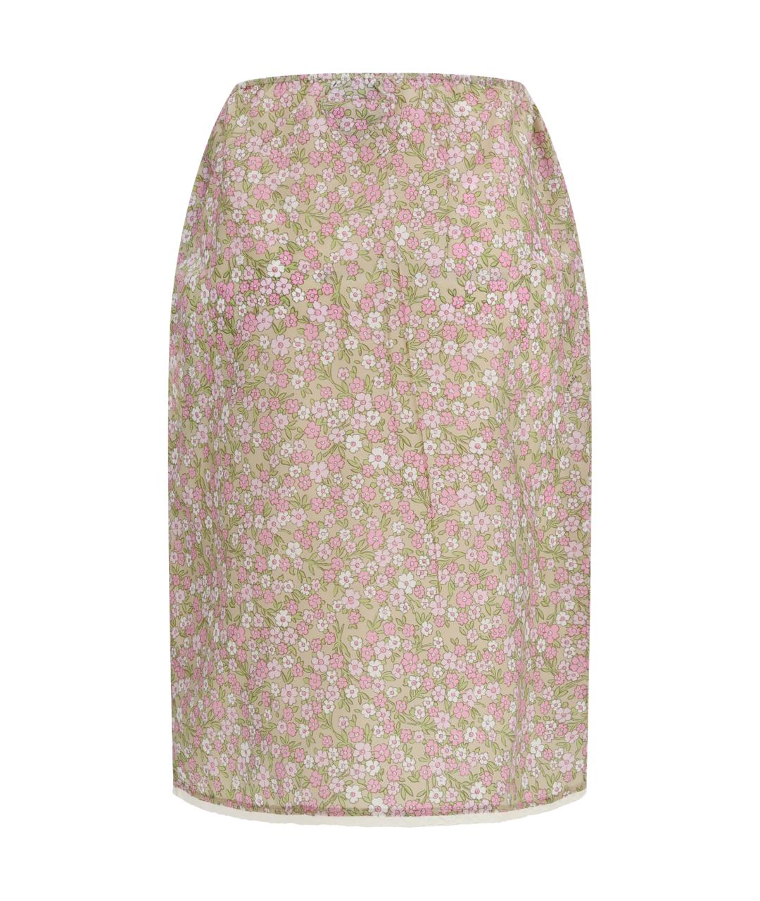 PRADA Мульти полиамидовая юбка миди, фото 2