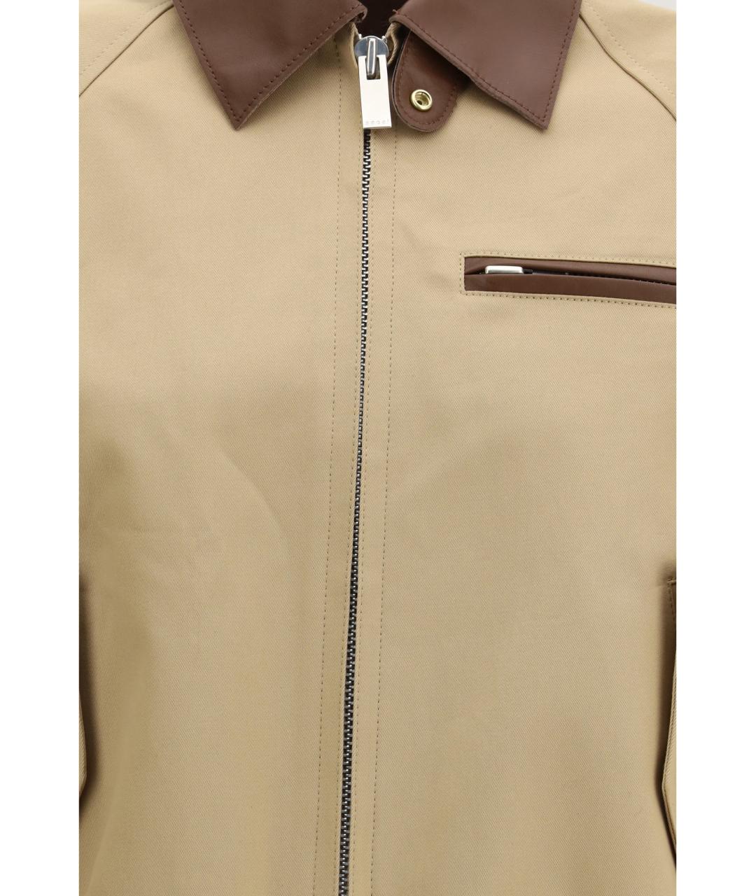 SACAI Бежевая хлопковая куртка, фото 3