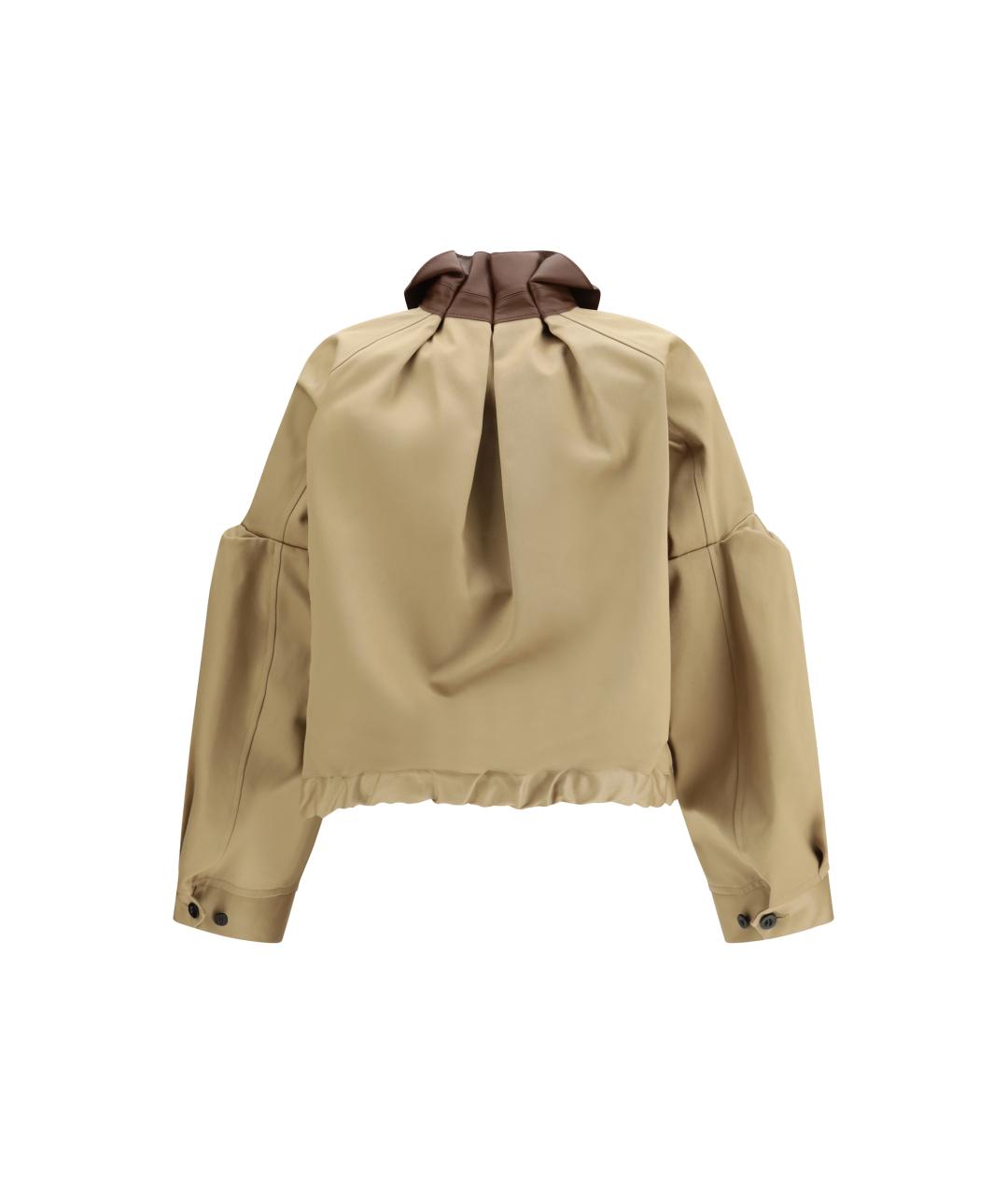 SACAI Бежевая хлопковая куртка, фото 2