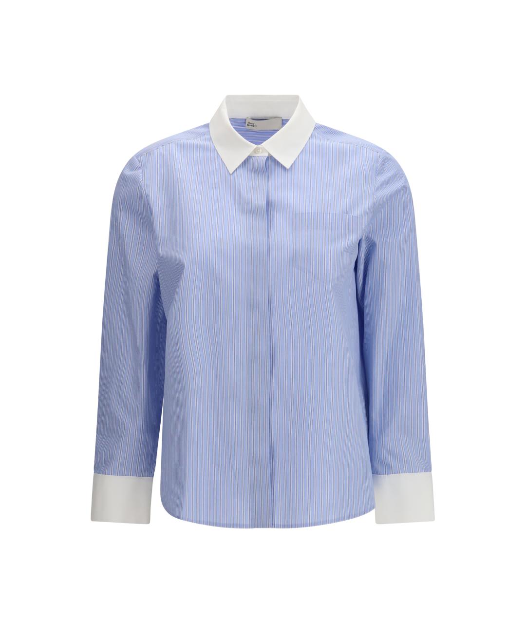 TORY BURCH Синяя хлопковая рубашка, фото 1