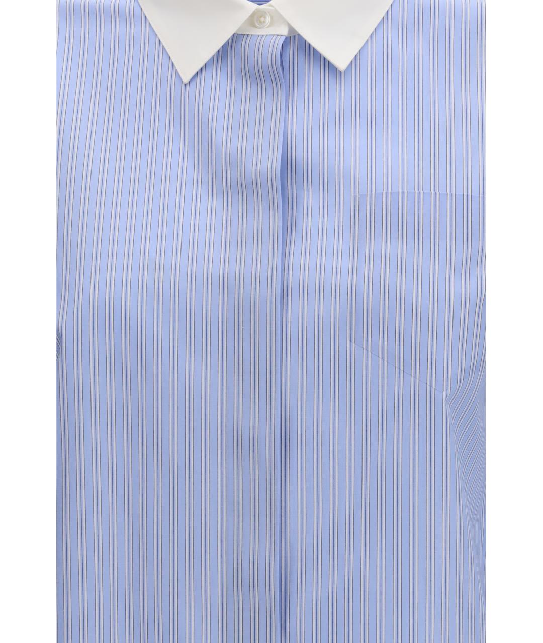 TORY BURCH Синяя хлопковая рубашка, фото 3