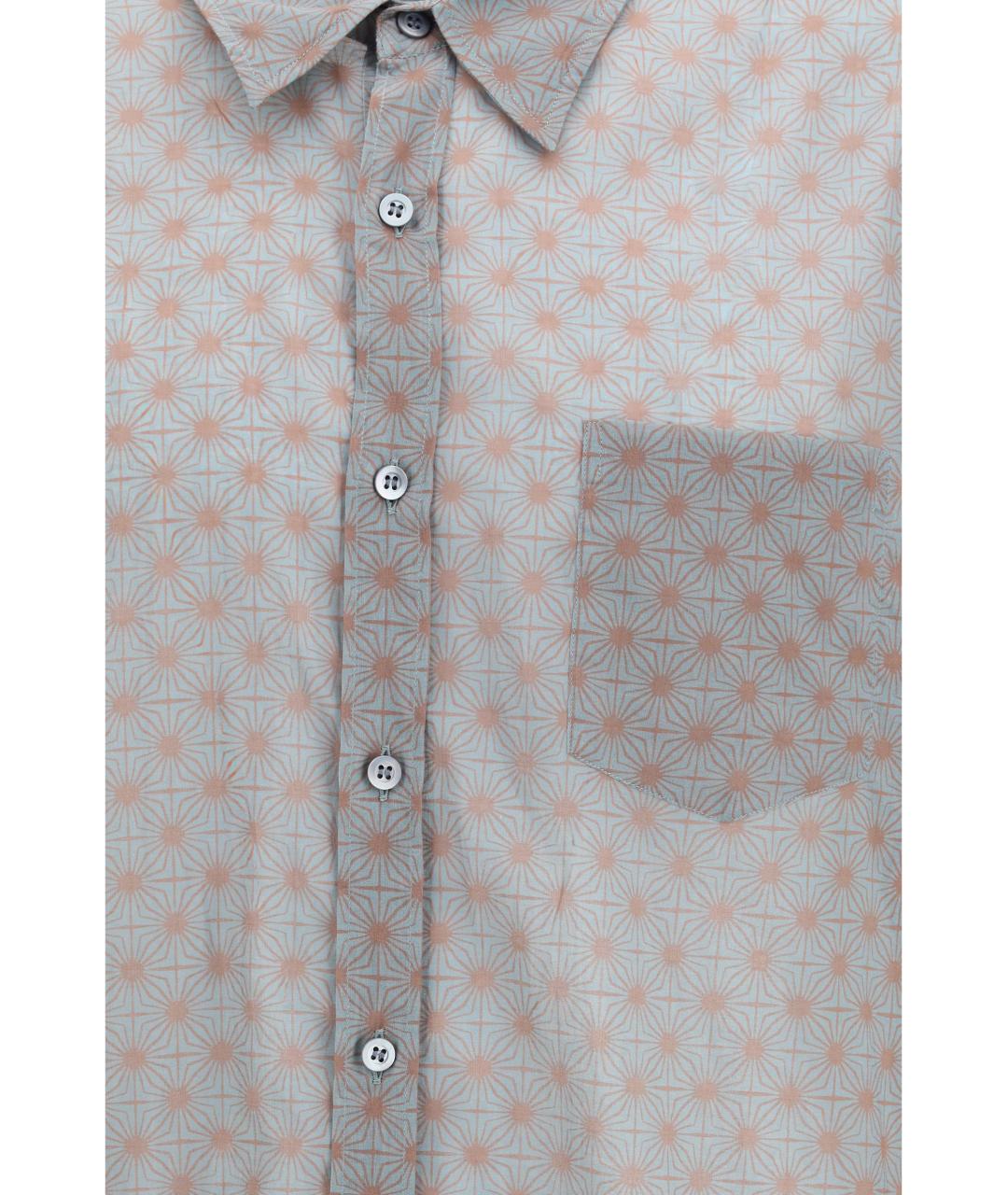 DRIES VAN NOTEN Серая хлопковая классическая рубашка, фото 3