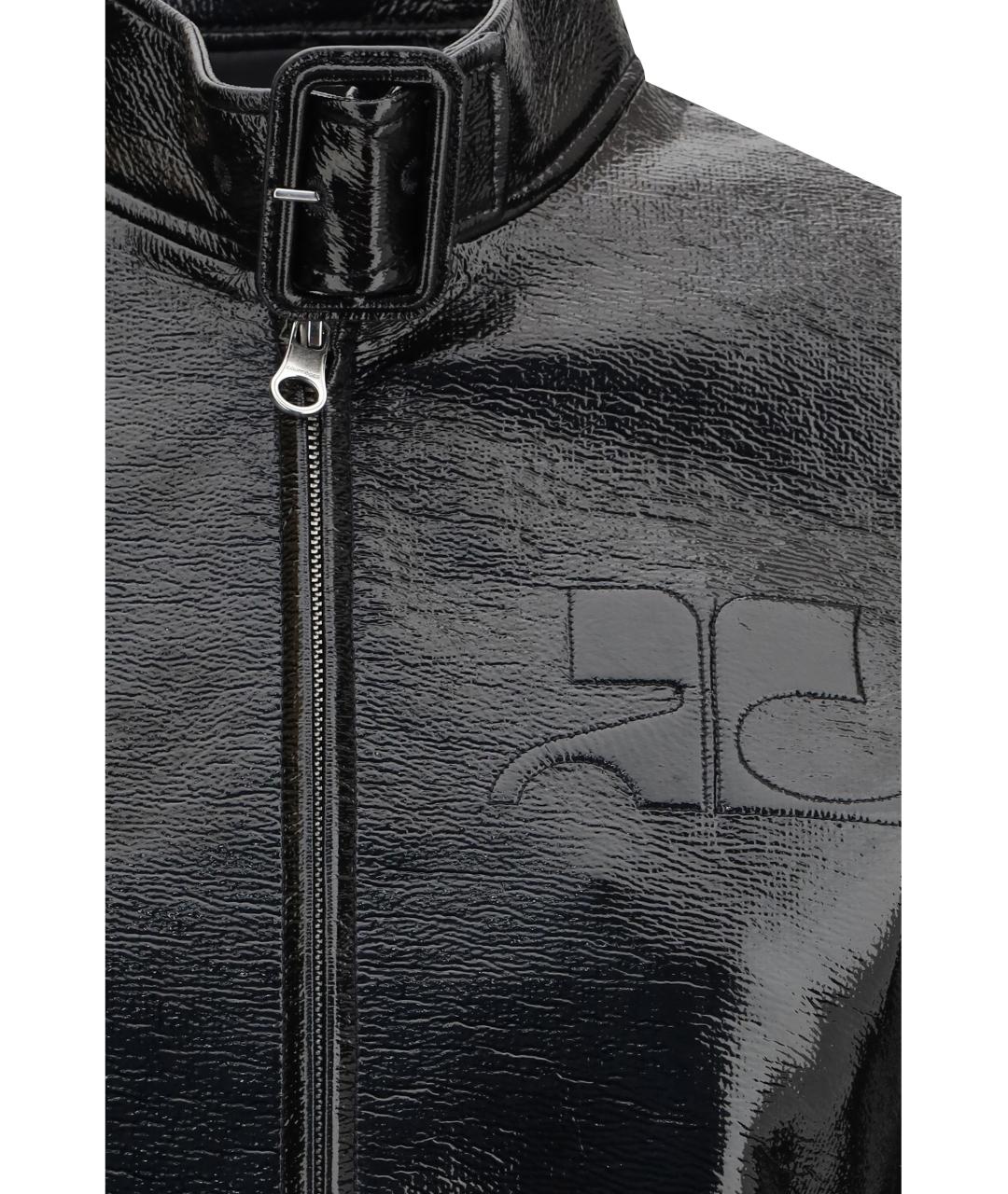 COURREGES Черная хлопковая куртка, фото 3