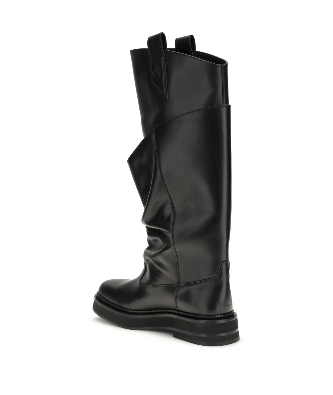 THE ATTICO Черные кожаные ботинки, фото 3