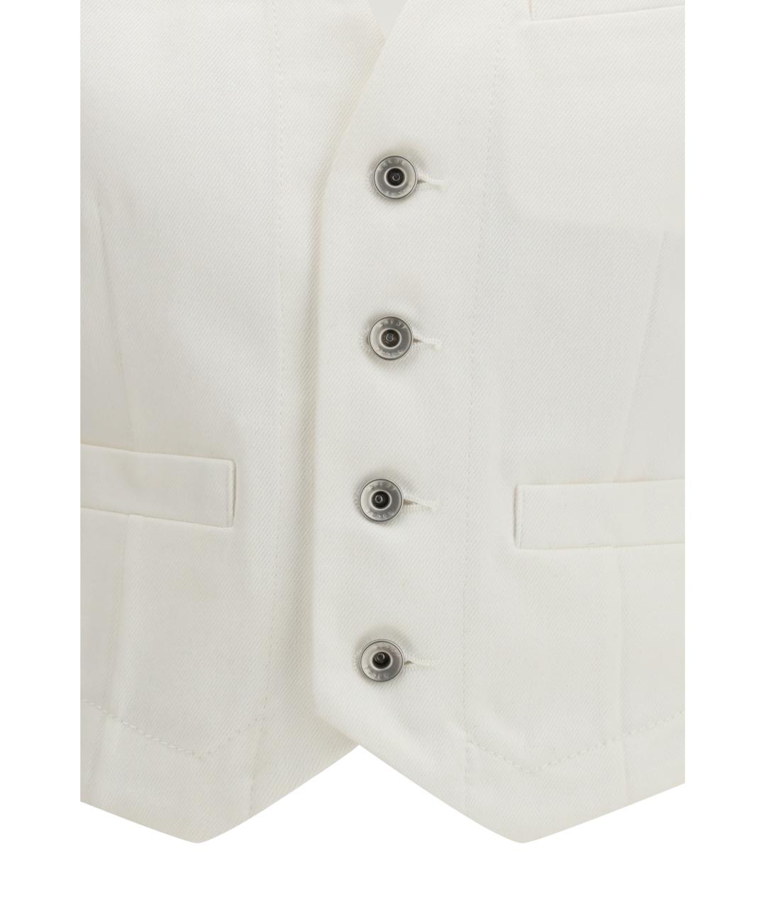 SACAI Белый хлопковый жилет, фото 3