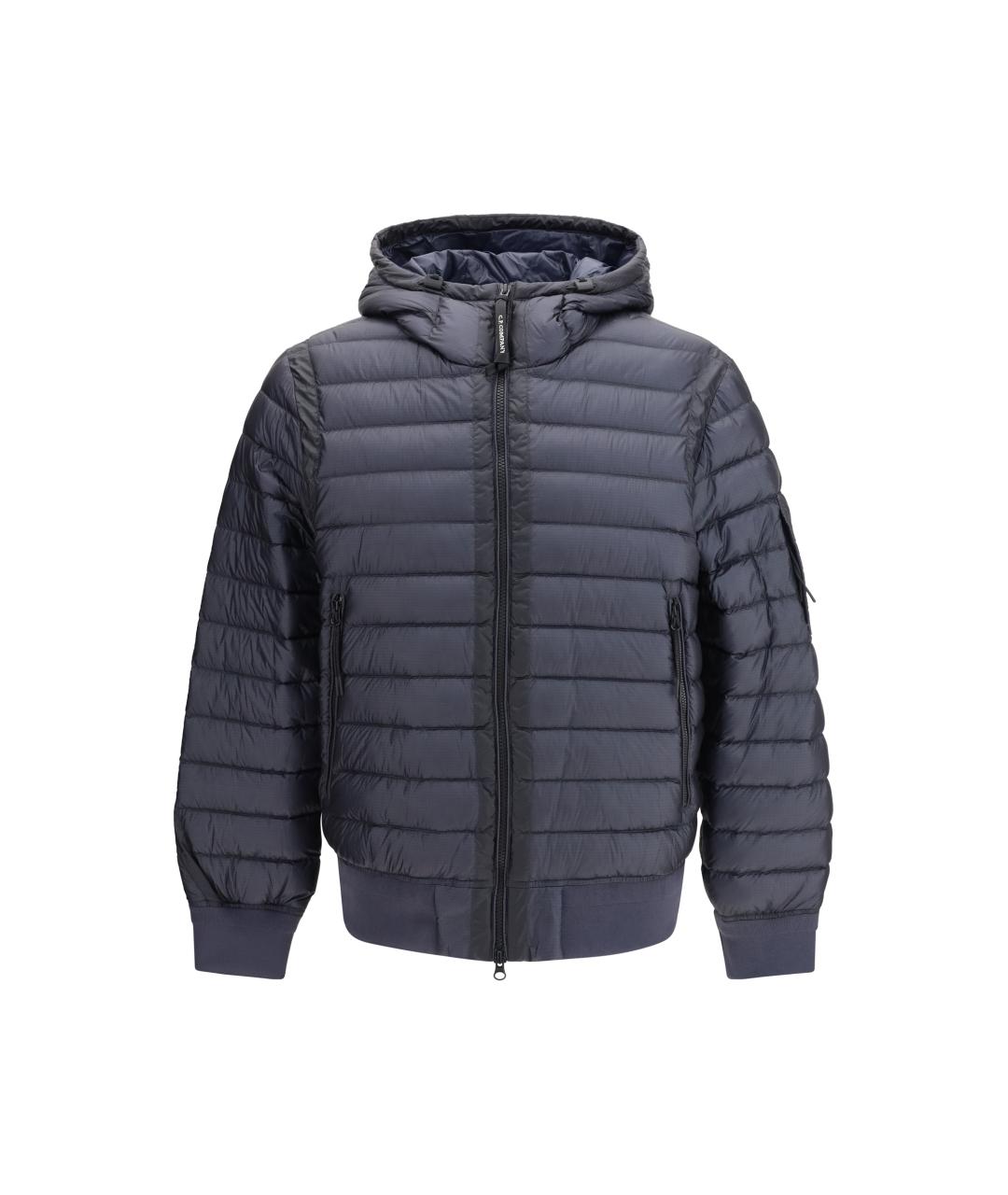 CP COMPANY Синий полиамидовый пуховик, фото 1