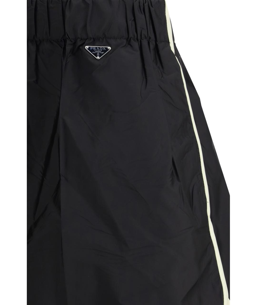 PRADA Черные полиамидовые шорты, фото 3