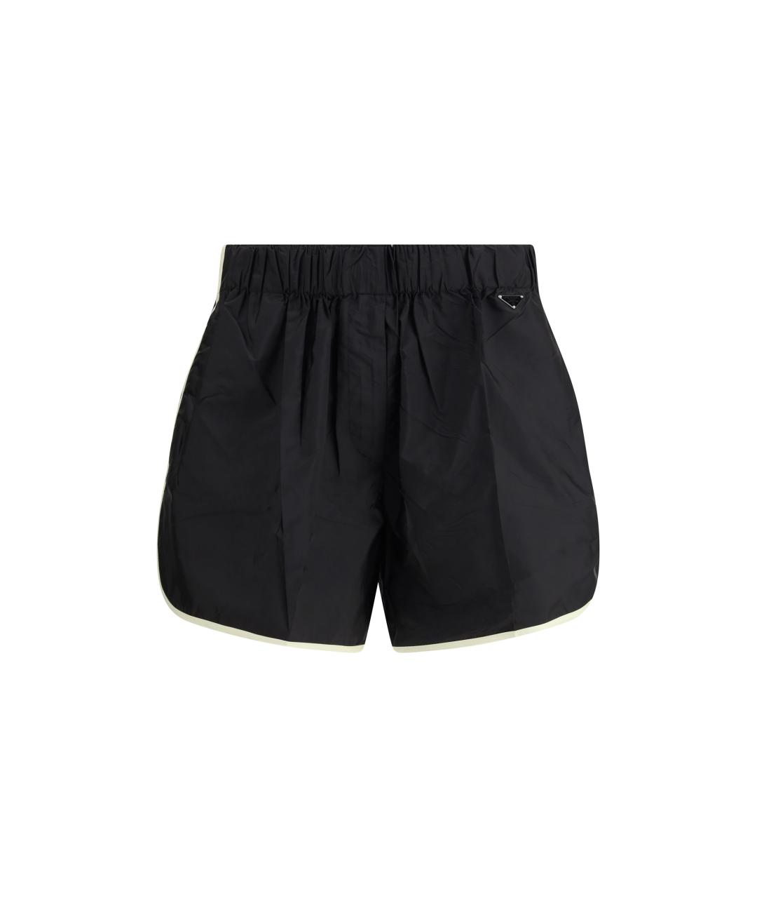 PRADA Черные полиамидовые шорты, фото 1