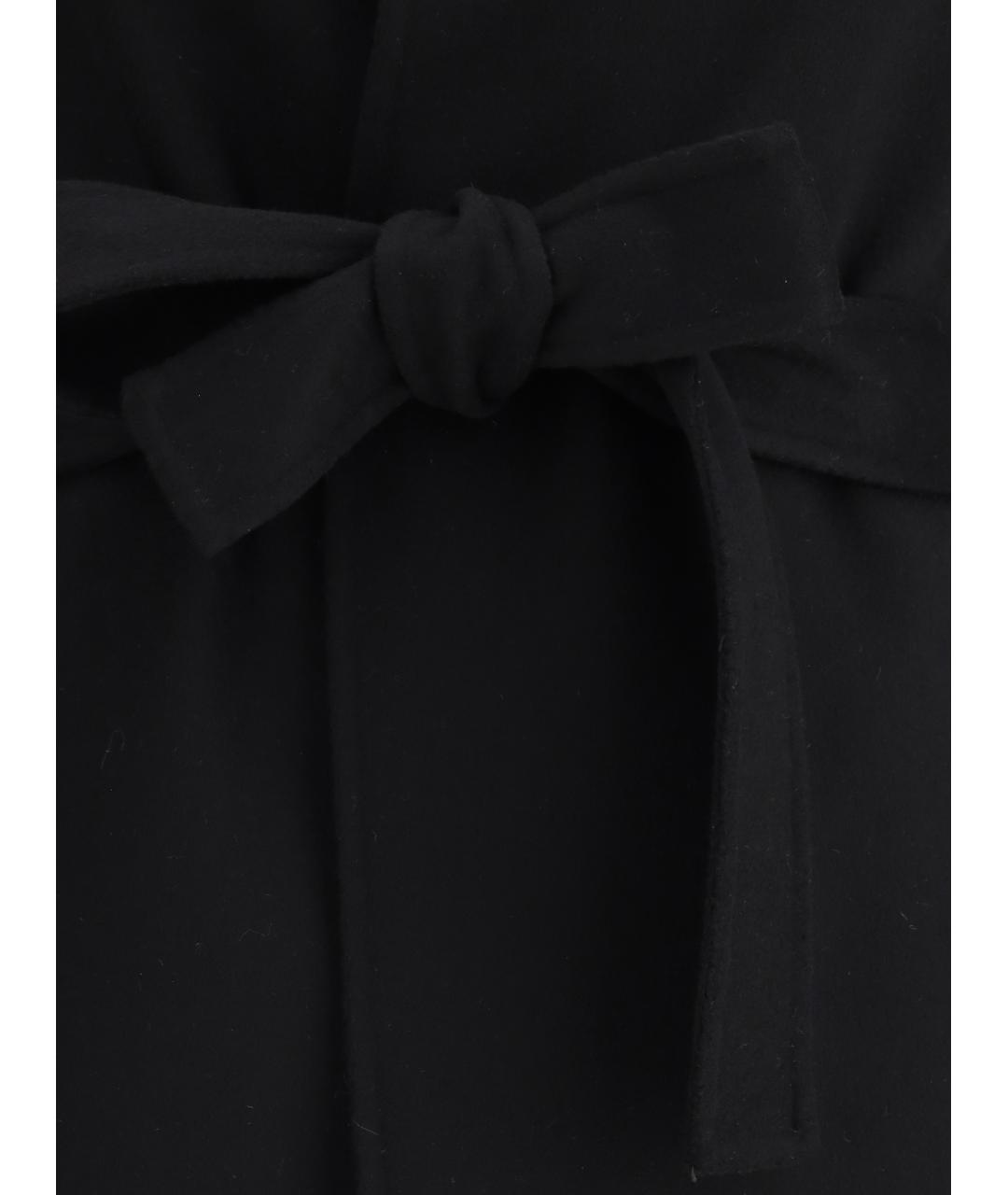 AFTERCOAT Черное шерстяное пальто, фото 3