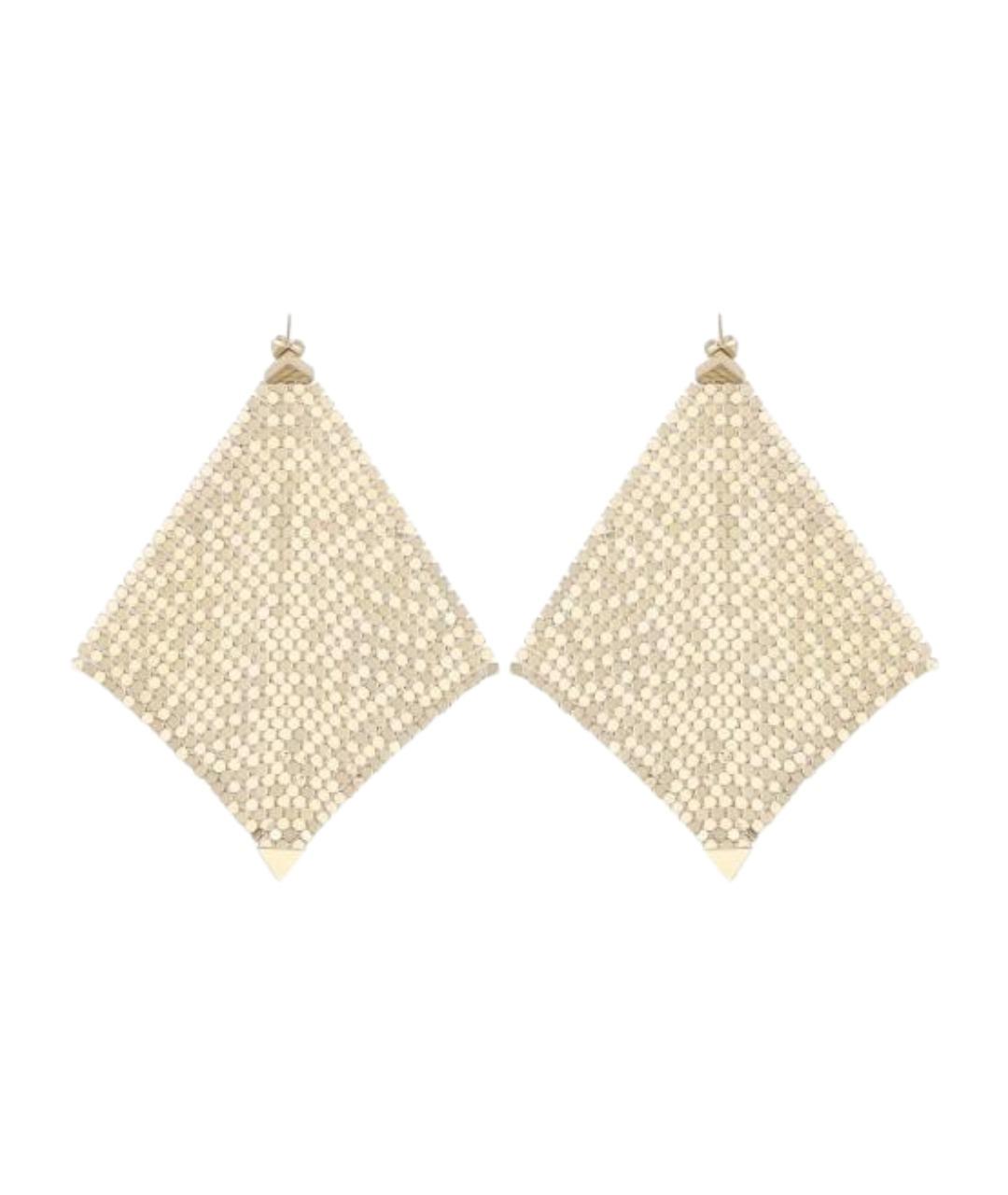 PACO RABANNE Золотые латунные серьги, фото 1