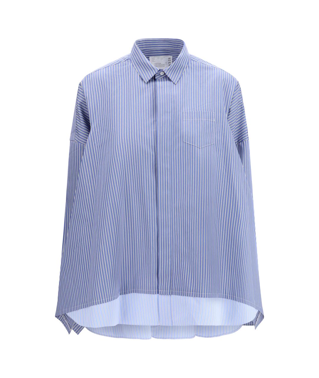 SACAI Синяя хлопковая рубашка, фото 1