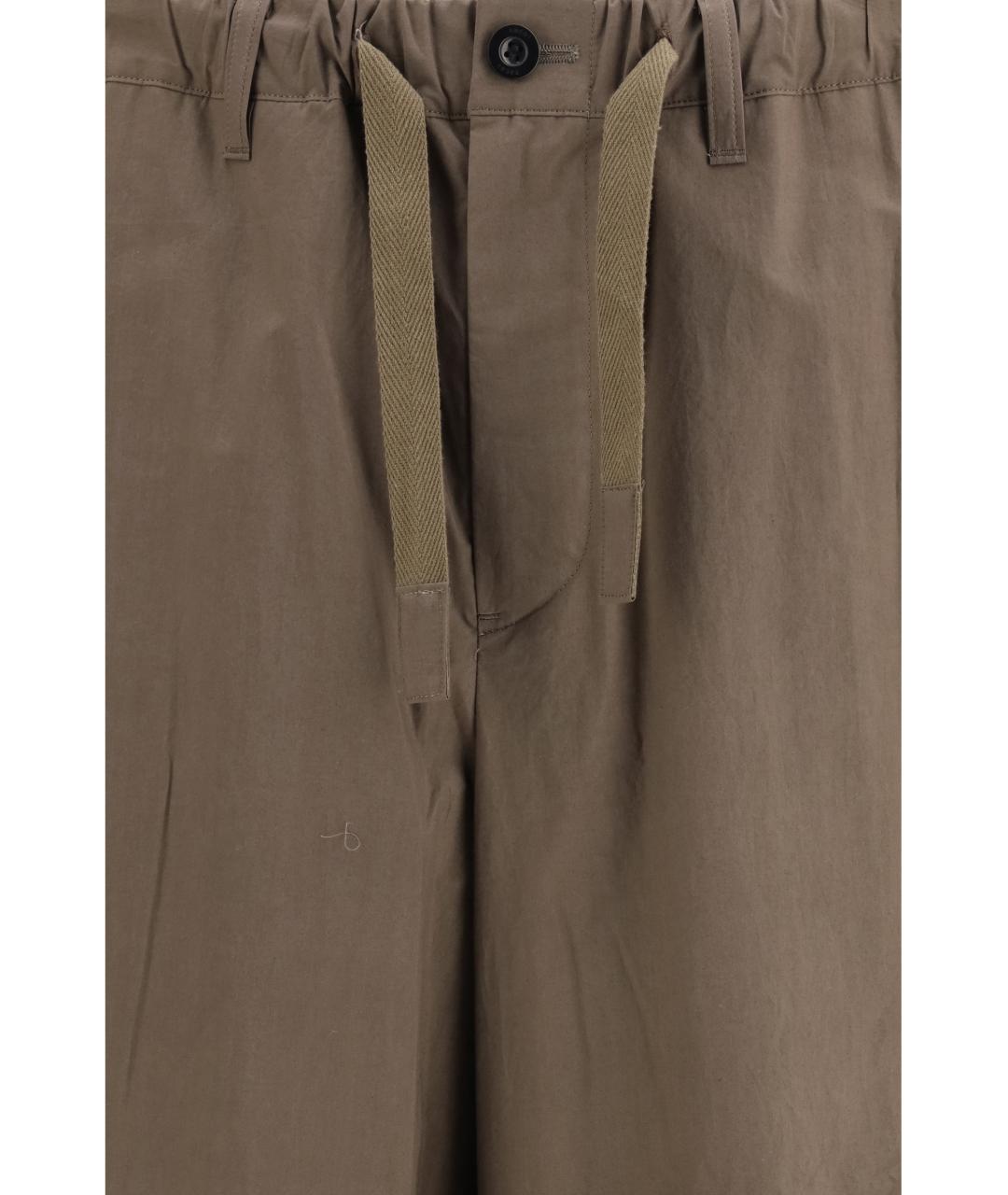 SACAI Бежевые хлопковые повседневные брюки, фото 3