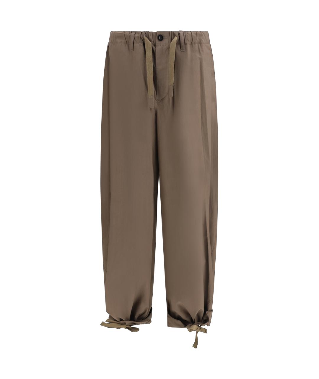 SACAI Бежевые хлопковые повседневные брюки, фото 1