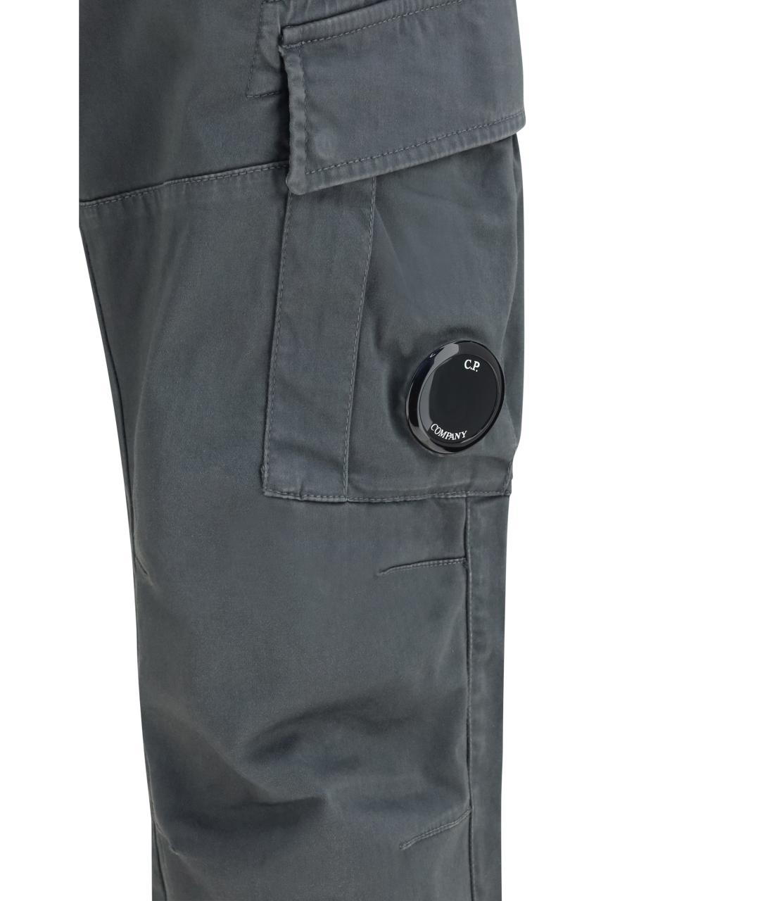 CP COMPANY Серые хлопковые повседневные брюки, фото 3