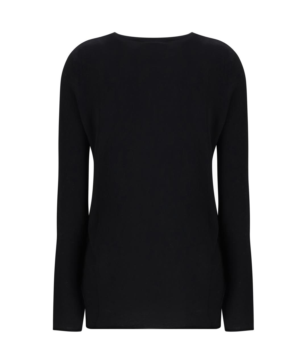 LISA YANG Черный хлопковый джемпер / свитер, фото 2