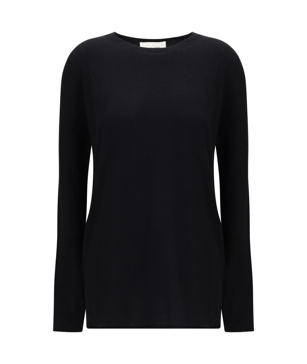 LISA YANG Черный хлопковый джемпер / свитер, фото 1