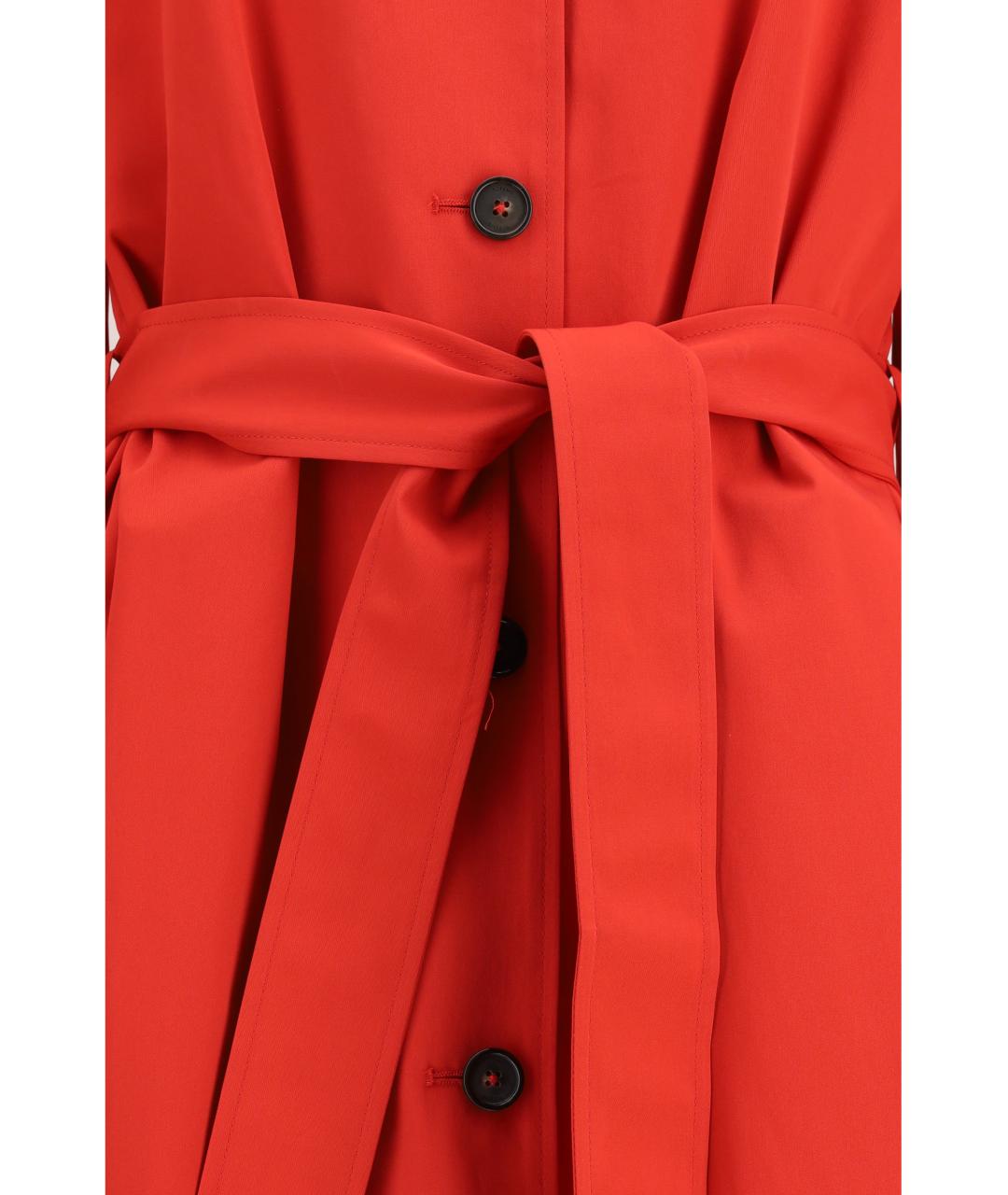 TOTEME Красный хлопковый тренч/плащ, фото 3
