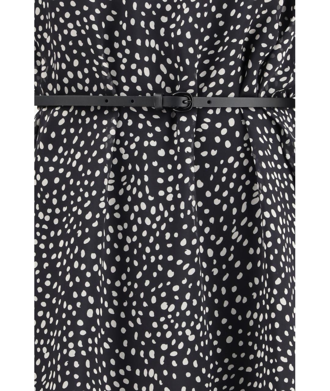 MAX MARA STUDIO Черное шелковое повседневное платье, фото 3