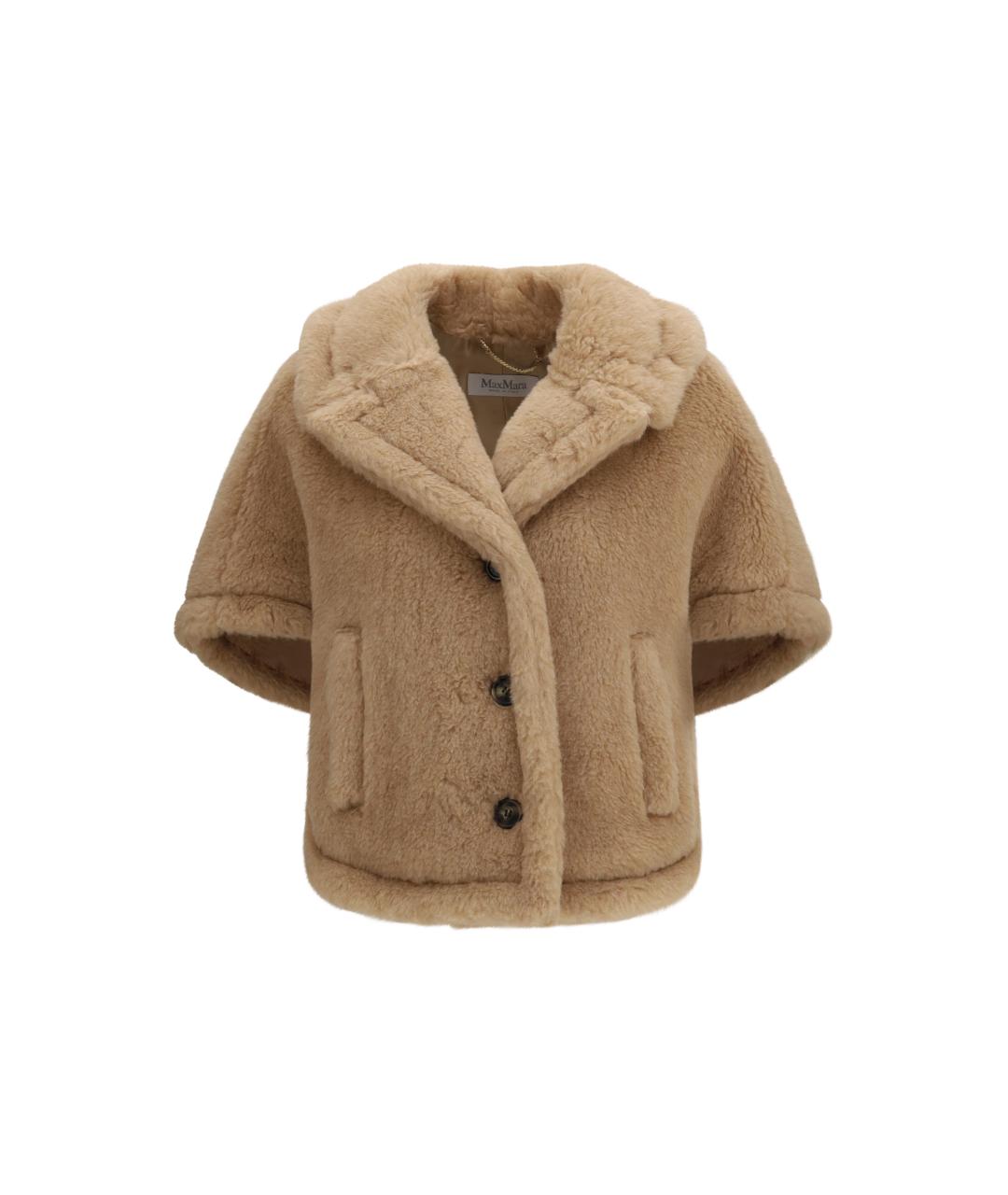 MAX MARA Бежевое шерстяное пальто, фото 1