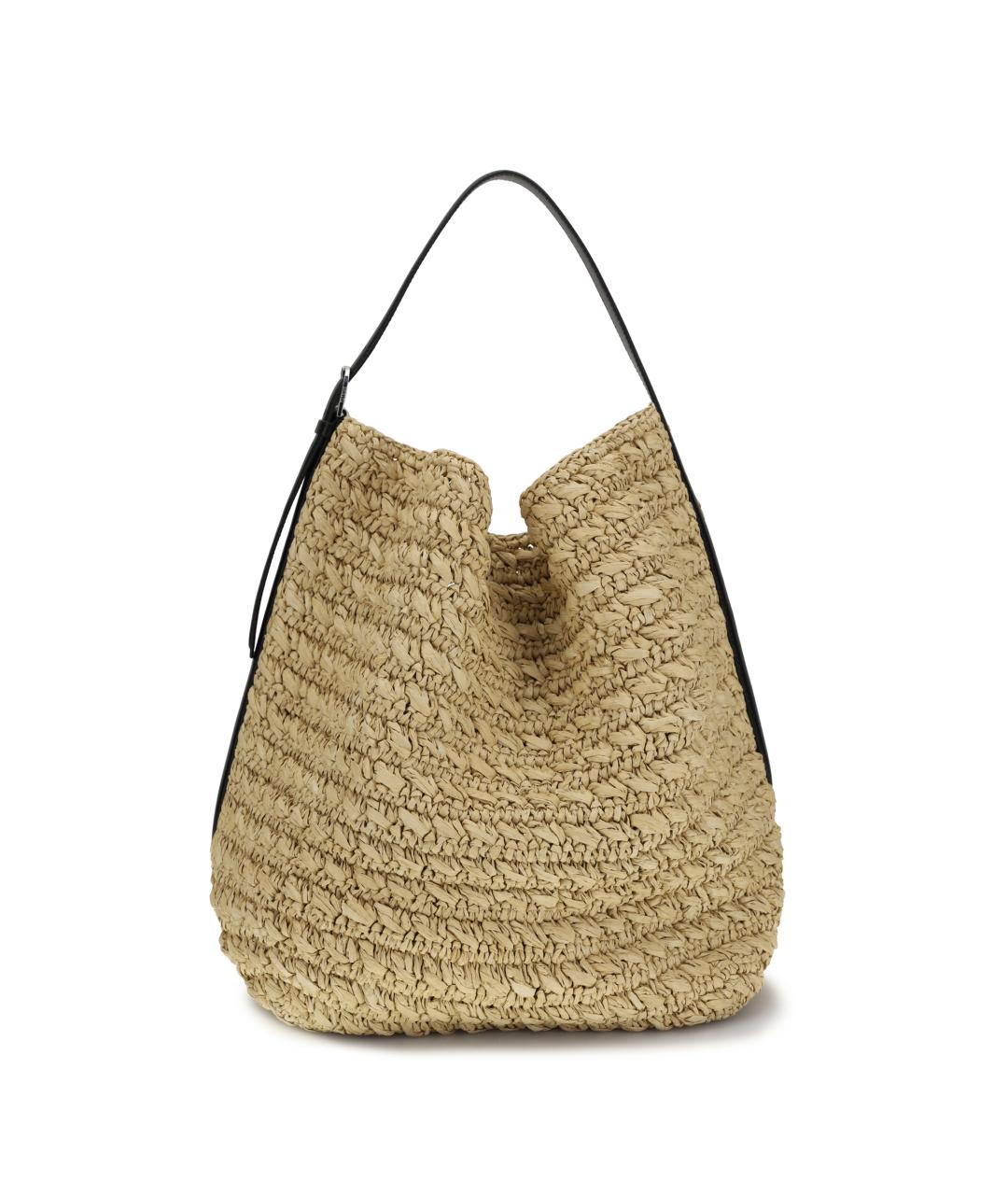 TOTEME Бежевая пелетеная сумка тоут, фото 1